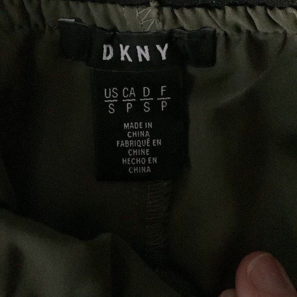 DKNY Pull On Elastic Waist Pants Olive Size Small - Picture 7 of 13